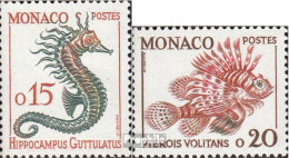 Monaco 651-652 (kompl.Ausg.) Postfrisch 1960 Fische - Neufs
