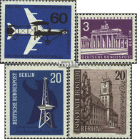 Berlin (West) 230,231,232,233 (kompl.Ausg.) Postfrisch 1962/64 Luftpost, Tor, DFA, Schöneberg - Neufs