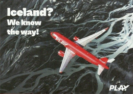 PLAY Airlines A320 Neo Postcard - Airline Issue - 1946-....: Ere Moderne