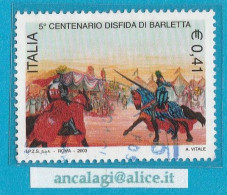 USATI ITALIA 2003 - Ref.0896 "DISFIDA DI BARLETTA" 1 Val. - - 2001-10: Usados