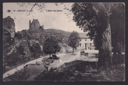 FRANCE ,  CROZANT  ,  WAR CANCELS  ,   OLD  POSTCARD - Crozant