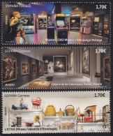 2024-ED. 5735 A 5737- MUSEOS. L'ETNO. Museu Valencià D'Etnologia. Galería De Las Colecciones Reales. Madrid Y Oxo Museo - Unused Stamps