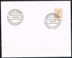 FLOR-L228 - BELGIQUE Cachet Comm. Sur Lettre ARTS ET FLEURS DT GHISLAIN 1962 - Autres & Non Classés