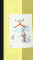 Jeux Olympiques **Ski Acrobatique ** Les Arcs  ** Aquarelle Christian Burdet - Sport Invernali