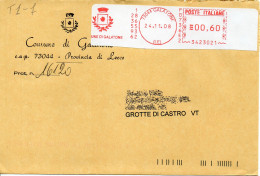 Stemma Comune Di Galatone (Provincia Di Lecce) Su Busta Tipo 1 Anno 2008 - Covers