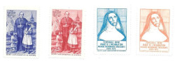 KB812 - VIGNETTES SOCIETE SAINT JEAN BAPTISTE - MONSEIGNEUR ALEXANDRE ANTONIN TACHE - MERE MARIE DE L'INCARNATION - Local, Strike, Seals & Cinderellas