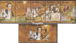 Australien 437A-441A Fünferstreifen, 442A (kompl.Ausg.) Postfrisch 1970 Entdeckung - Mint Stamps