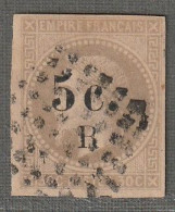 REUNION - N°5 Obl (1885-86) 5c Sur 30c Brun - Usados