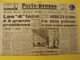 Paris-Presse N° 493 Du 16 Juin 1946.Bayeux De Gaulle Bidault Tokio Japon - Sonstige & Ohne Zuordnung