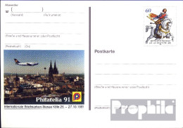 BRD PSo25 Sonderpostkarte Gefälligkeitsgestempelt Gebraucht 1991 PHILATELIA 92 - Otros & Sin Clasificación