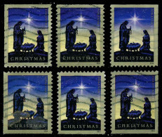 Etats-Unis / United States (Scott No.5144 - Christmas 2016) (o) All 6 Different Positions - Used Stamps