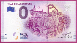 0-Euro ZEAU 2019-1  VILLE DE LUXEMBOURG - Privéproeven