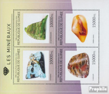 Guinea 10657-10660 Kleinbogen (kompl. Ausgabe) Postfrisch 2014 Mineralien - Guinea (1958-...)