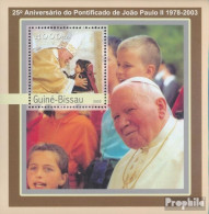 Guinea-Bissau Block384 (kompl.Ausg.) Postfrisch 2003 Papst Johannes Paul II. - Guinea-Bissau