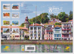 Collector Neuf 8 Timbres TVP LV 8 Jours En Béarn, Pays Basque Biarritz Espelette Iraty Estives Artouste Pau Pelote Benou - Collectors