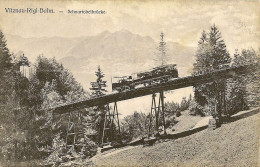 Suisse - VITZNAU-RIGI-BAHN - Schnurtoblbrücke. Train A Crémaillère (non écrite). - Vitznau