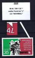 DDR Mi-Nr. 1981 F 25 Plattenfehler Postfrisch - Siehe Beschreibung Und Bild - Variedades Y Curiosidades