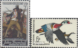 USA 969,971 (kompl.Ausg.) Postfrisch 1968 John Trumbull, Wasservögel - Unused Stamps