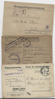 3 Cartes De Franchises / Munster 1918 / Dillingen 1914 / Pour La Suisse - Autres & Non Classés