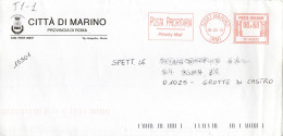 Stemma Comune Di Marino (Provincia Di Roma) Su Busta Tipo 1 Anno 2010 - Covers