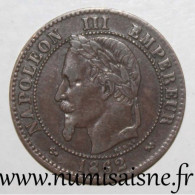 GADOURY 104 - 2 CENTIMES 1862 K - Bordeaux - TYPE NAPOLEON III - KM 796 - TTB - 2 Centimes