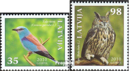 Lettland 788-789 (kompl.Ausg.) Postfrisch 2010 Vögel - Letland