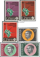 Ghana 118-120,124-126 (kompl.Ausg.) Postfrisch 1962 Freiheit, Lumumba - Ghana (1957-...)