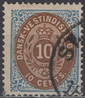 Danish West Indies - Definitive - 10 C - Mi 11 II A - 1881 - Danimarca (Antille)