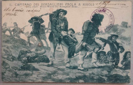 BF004 IL CAPITANO DEI BERSAGLIERI PROLA A RIVOLI - REGGIMENTALE MILITARE MUSEO STORICO BERSAGLIERI 1904 - Régiments