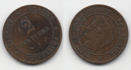 +  2 CENTIMES 1895 + - 2 Centimes