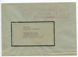 Germany, East 1964 15pf. Meter Cover; Schönebeck To Calbe / Saale; Veb Energieversorgung Meter Slogan - Macchine Per Obliterare (EMA)