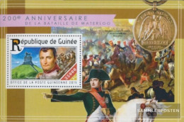 Guinea Miniature Sheet 2513 (complete. Issue) Unmounted Mint / Never Hinged 2015 The Battle Of Waterloo - Guinea (1958-...)