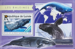 Guinea Miniature Sheet 2507 (complete. Issue) Unmounted Mint / Never Hinged 2015 Whales - Guinea (1958-...)