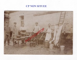 CP NON SITUEE-Bouchers Militaires-Cochon-PORC-CARTE PHOTO Allemande-GUERRE 14-18-1 WK-MILITARIA- - Guerre 1914-18