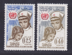 MAROC N°  555 & 556 ** MNH Neufs Sans Charnière, TB (D7779) O.M.S. - 1968 - Marocco (1956-...)