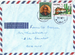 Congo Belge - 4 Lettres Timbrées Mobutu - De Likasi - Belgian Congo