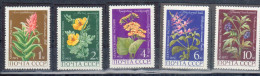 Russia USSR 1972 Sc#3953-3957, Mi#3988-3992. Medicinal Plants.  MNH. - Nuevos