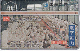 TARJETA DE TAIWAN DE UNAS GALLINAS (HEN-GALLINA) 831D - Taiwán (Formosa)