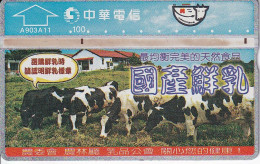 TARJETA DE TAIWAN DE UNAS VACAS (VACA-COW) 914D - Taiwan (Formosa)