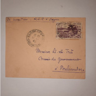 03K6 TRES RARE - ANCIENNE LETTRE ENVELOPPE INDOCHINE 1945 VERS BAGNE POULO CONDORE - Andere-Azië