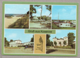 A5246} BRD  - AK: Koserow / Strand, Campingplatz, Bootshafen - Usedom