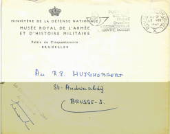 (01) Belgique Enveloppe écrite De Bruxelles Ministère De La Défense Vers Brugge - Cartas & Documentos