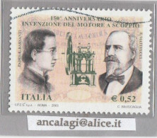 USATI ITALIA 2003 - Ref.0908 "INVENZIONE MOTORE A SCOPPIO" 1 Val. - - 2001-10: Used