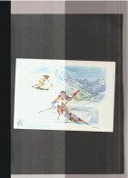 Jeux Olympiques ** Ski Alpin Dames ** Méribel   ** Aquarelle Christian Burdet - Winter Sports