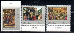 MALTA 1984 CHRISTMAS NATALE NOEL WEIHNACHTEN NAVIDAD NATAL COMPLETE SET SERIE COMPLETA MNH - Malte