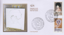 Enveloppe  FDC   1er  Jour   FRANCE   L' ART  Du  PORTRAIT   Oeuvres  De   MANET   Et   CASSATT    2016 - 2010-2019