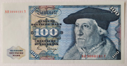 100 DM 1980 Ro 289a About UNC, Fast Kassenfrisch, Serie NH-Y  Original Paper Quality!!! - 100 DM