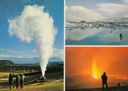 Iceland - Geyser Near Myvatn , Husavik Fishing Port , Askja Volcano Eruption 1961 - Islandia