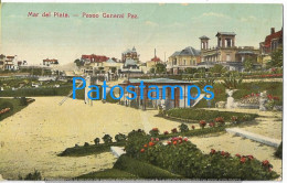 227300 ARGENTINA MAR DEL PLATA PASEO GENERAL PAZ POSTAL POSTCARD - Argentinien