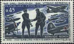 Frankreich 1684 (kompl.Ausg.) Postfrisch 1969 Jagdflieger Normandie-Njemen - Unused Stamps